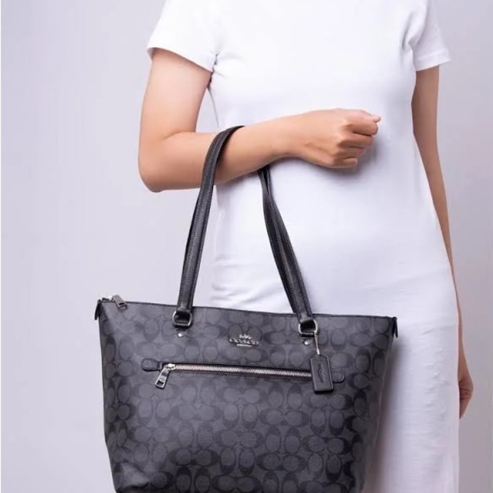 NWT: Coach Charcoal Signature Tote